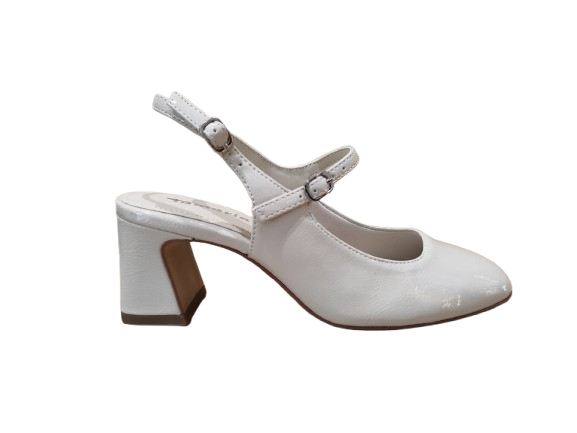 Chanel Patent ivory - TAMARIS - Castelletti Calzature