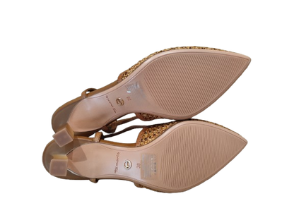 Slingback intreccio cognac - TAMARIS