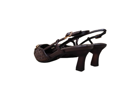 Slingback intreccio moka - TAMARIS