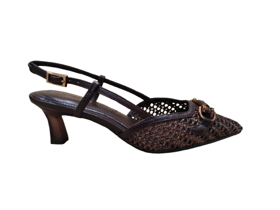 Slingback intreccio moka - TAMARIS