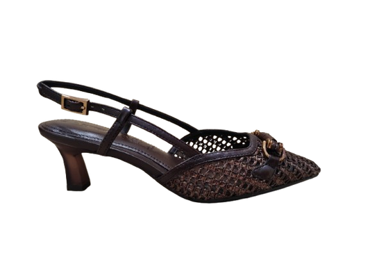 Slingback intreccio moka - TAMARIS