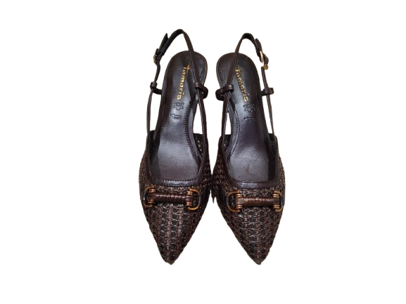 Slingback intreccio moka - TAMARIS