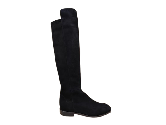 Stivali in camoscio elasticizzato nero - STATUS
