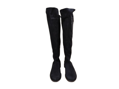 Stivali in camoscio elasticizzato nero - STATUS