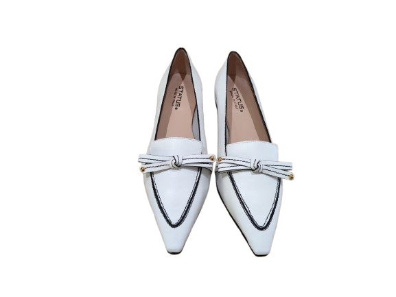 Mocassini Impero fiocco white - STATUS