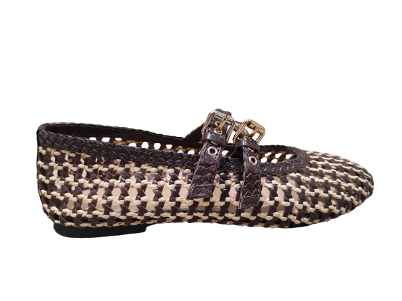 Ballerine Goat doppio cinturino - INUOVO