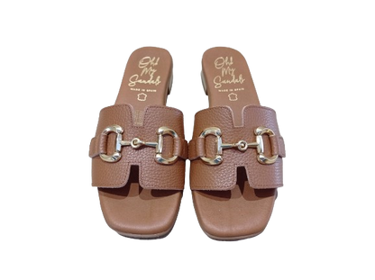 Ciabatte Doya cuoio - OH MY SANDALS