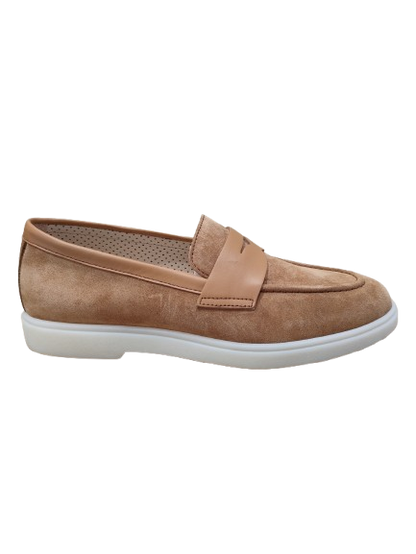 Mocassini in camoscio tan - ALPE