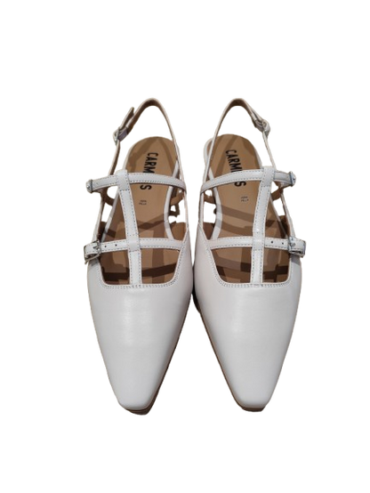 Slingback Jane Straps bianco - CARMENS