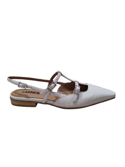 Slingback Jane Straps bianco - CARMENS