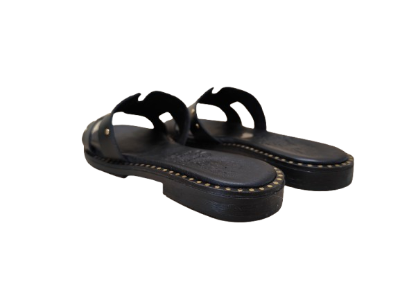 Ciabatte borchie nero - OH MY SANDALS