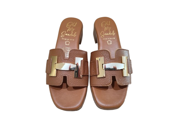 Ciabatte Doya H cuoio - OH MY SANDALS