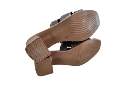 Ciabatte tacco moka - OH MY SANDALS