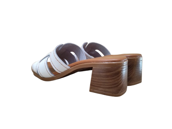 Ciabatte tacco bianco - OH MY SANDALS