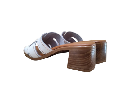 Ciabatte tacco bianco - OH MY SANDALS