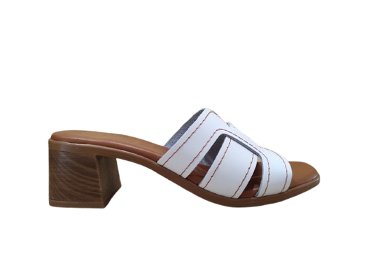 Ciabatte tacco bianco - OH MY SANDALS