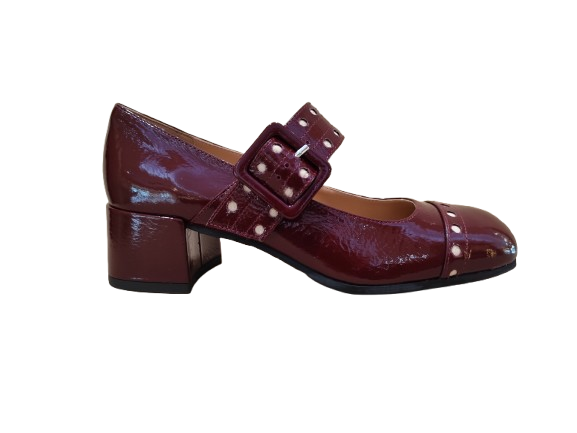 Decolleté cinturino bordeaux - STATUS