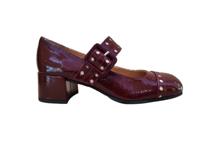 Decolleté cinturino bordeaux - STATUS