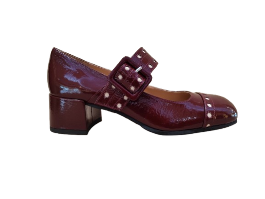 Decolleté cinturino bordeaux - STATUS