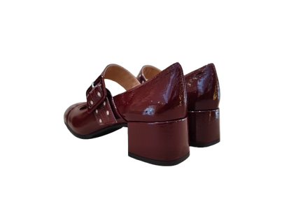 Decolleté cinturino bordeaux - STATUS