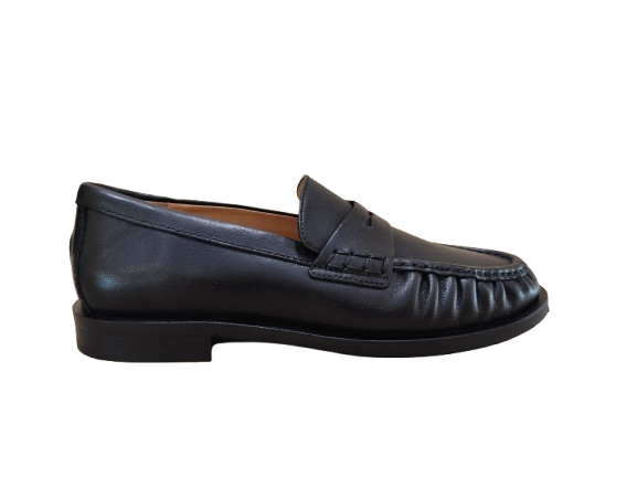 Mocassini arricciati nero - STATUS
