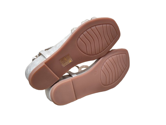 Sandali zeppa Oporto gold - ALMA EN PENA