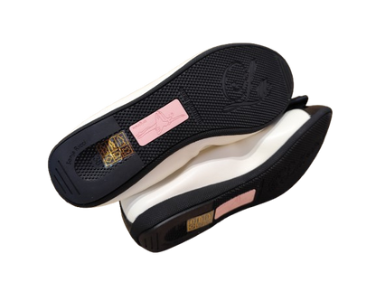 Ballerine doppia fibbia latte/nero - LA BALLERINA by SONIA RICCI