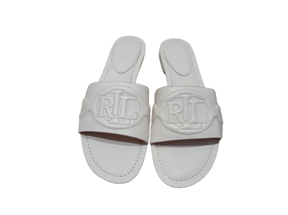 Slippers Alegra white - LAUREN RALPH LAUREN