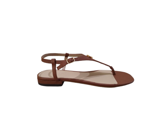 Sandali Everley cuoio - LAUREN RALPH LAUREN