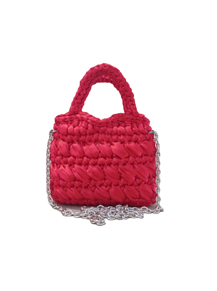 Borsa Flora rosso - CASTELLETTI BAGS