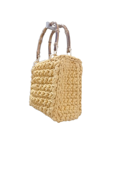 Borsa Bambù giallo - CASTELLETTI BAGS