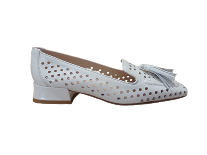 Mocassini Harrods traforati bianco - STATUS