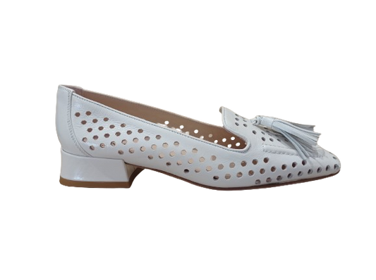 Mocassini Harrods traforati bianco - STATUS