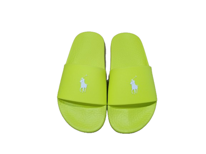 Ciabatte Slide giallo fluo - POLO RALPH LAUREN