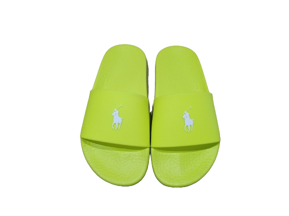 Ciabatte Slide giallo fluo - POLO RALPH LAUREN