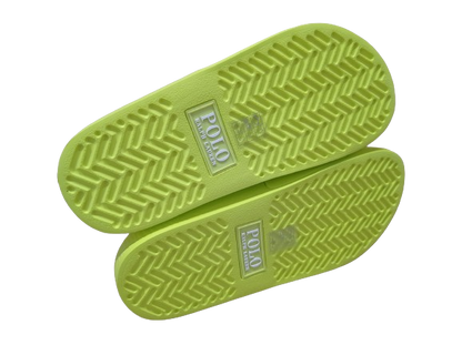 Ciabatte Slide giallo fluo - POLO RALPH LAUREN
