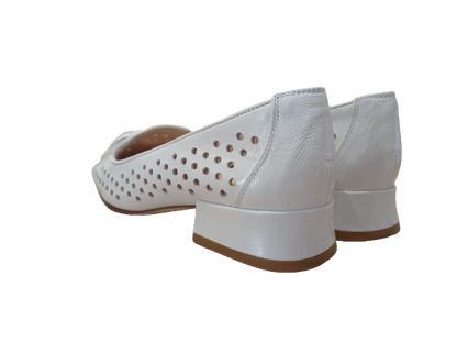 Mocassini Harrods traforati bianco - STATUS