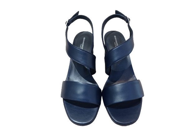 Sandali Imma nappa  blu - G. SORELLI