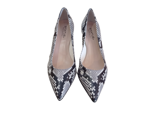 Décolleté tacco a rocchetto pitone - STATUS - Castelletti Calzature