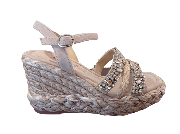 Sandali sales zeppa corda