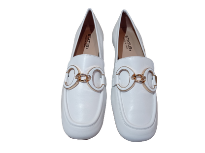 Mocassini morsetto bianco - STATUS
