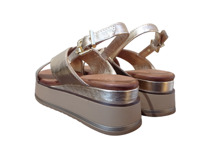 Sandali Scissor gold - INUOVO