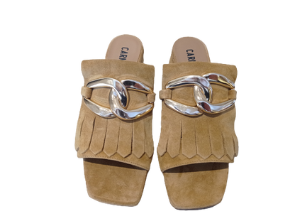Slippers Sari chain tabacco - CARMENS