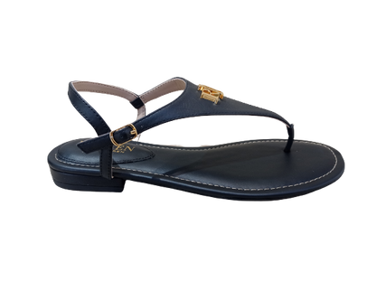Sandali Ellington nero - LAUREN RALPH LAUREN