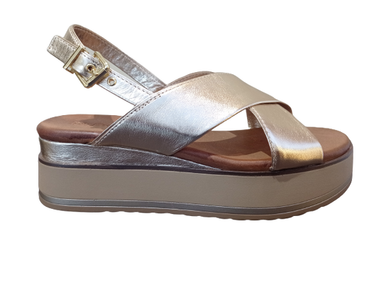 Sandali Scissor gold - INUOVO