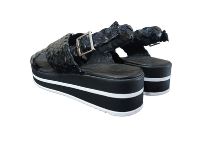 Sandali intreccio nero - OH MY SANDALS