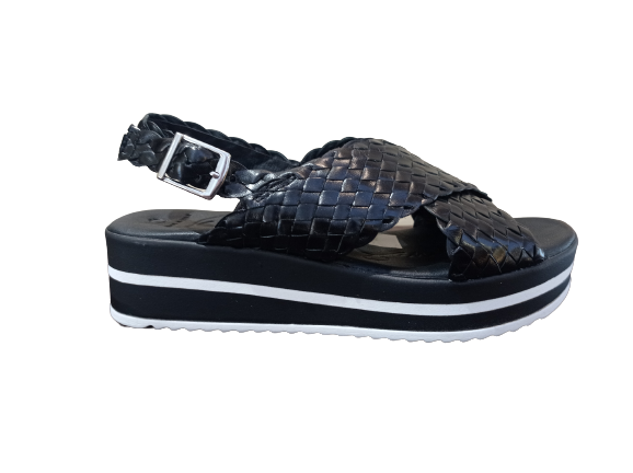 Sandali intreccio nero - OH MY SANDALS
