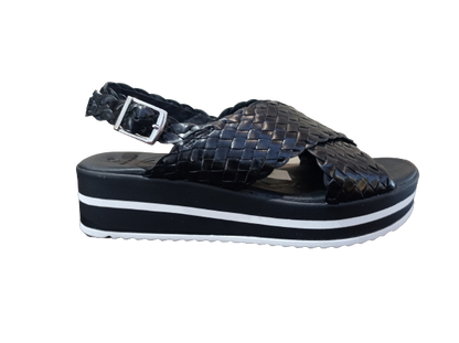 Sandali intreccio nero - OH MY SANDALS