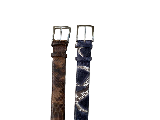Cintura in pitone intero - Castelletti Calzature