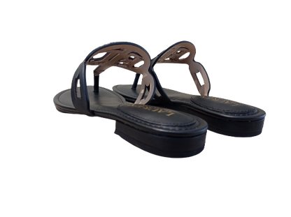 Slippers Audrie nero - POLO RALPH LAUREN